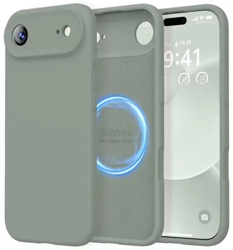 LOVE 3000 Designed for iPhone Air Case, Premium Silicone [Compatible with Magsafe][Soft Anti-Scratch Microfiber Lining] Shockproof Protective Phone Case for Men Women 6.5