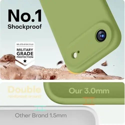 LOVE 3000 Designed for iPhone Air Case, Premium Silicone [Compatible with Magsafe][Soft Anti-Scratch Microfiber Lining] Shockproof Protective Phone Case for Men Women 6.5