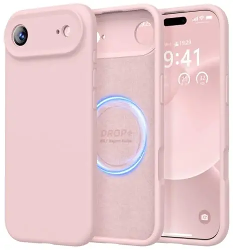 LOVE 3000 Designed for iPhone Air Case, Premium Silicone [Compatible with Magsafe][Soft Anti-Scratch Microfiber Lining] Shockproof Protective Phone Case for Men Women 6.5