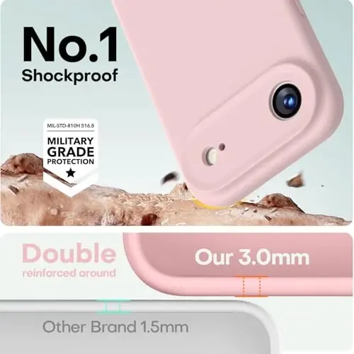 LOVE 3000 Designed for iPhone Air Case, Premium Silicone [Compatible with Magsafe][Soft Anti-Scratch Microfiber Lining] Shockproof Protective Phone Case for Men Women 6.5