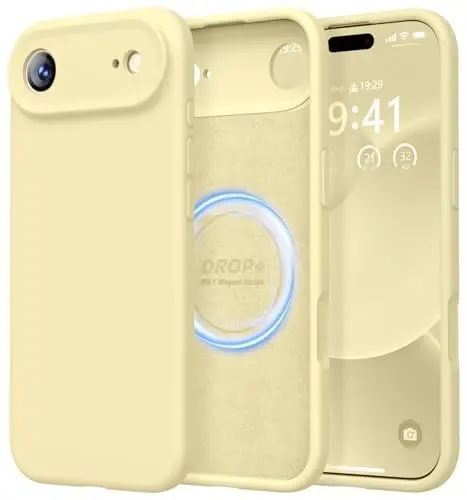 LOVE 3000 Designed for iPhone Air Case, Premium Silicone [Compatible with Magsafe][Soft Anti-Scratch Microfiber Lining] Shockproof Protective Phone Case for Men Women 6.5