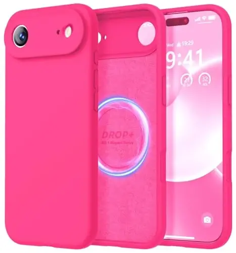 LOVE 3000 Designed for iPhone Air Case, Premium Silicone [Compatible with Magsafe][Soft Anti-Scratch Microfiber Lining] Shockproof Protective Phone Case for Holsters 6.5