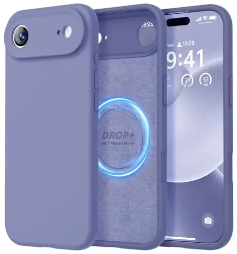 LOVE 3000 Designed for iPhone Air Case, Premium Silicone [Compatible with Magsafe][Soft Anti-Scratch Microfiber Lining] Shockproof Protective Phone Case for Men Women 6.5