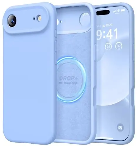 LOVE 3000 Designed for iPhone Air Case, Premium Silicone [Compatible with Magsafe][Soft Anti-Scratch Microfiber Lining] Shockproof Protective Phone Case for Men Women 6.5