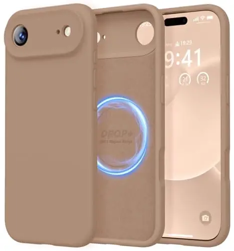 LOVE 3000 Designed for iPhone Air Case, Premium Silicone [Compatible with Magsafe][Soft Anti-Scratch Microfiber Lining] Shockproof Protective Phone Case for Men Women 6.5