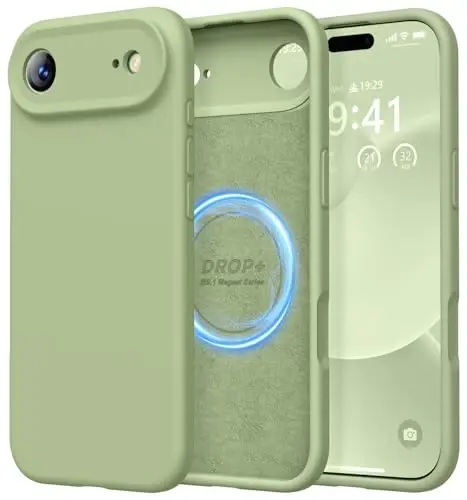 LOVE 3000 Designed for iPhone Air Case, Premium Silicone [Compatible with Magsafe][Soft Anti-Scratch Microfiber Lining] Shockproof Protective Phone Case for Men Women 6.5