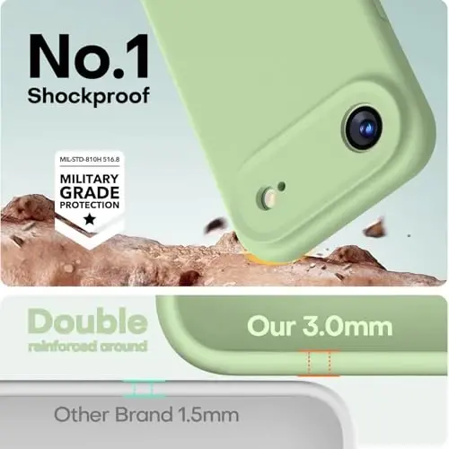 LOVE 3000 Designed for iPhone Air Case, Premium Silicone [Compatible with Magsafe][Soft Anti-Scratch Microfiber Lining] Shockproof Protective Phone Case for Men Women 6.5