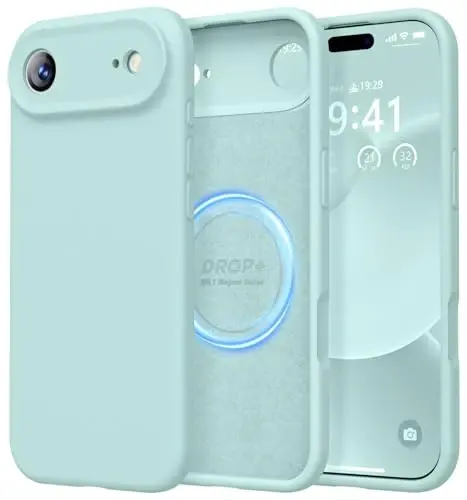 LOVE 3000 Designed for iPhone Air Case, Premium Silicone [Compatible with Magsafe][Soft Anti-Scratch Microfiber Lining] Shockproof Protective Phone Case for Men Women 6.5