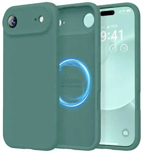 LOVE 3000 Designed for iPhone Air Case, Premium Silicone [Compatible with Magsafe][Soft Anti-Scratch Microfiber Lining] Shockproof Protective Phone Case for Men Women 6.5