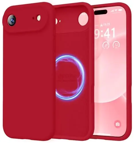 LOVE 3000 Designed for iPhone Air Case, Premium Silicone [Compatible with Magsafe][Soft Anti-Scratch Microfiber Lining] Shockproof Protective Phone Case for Men Women 6.5