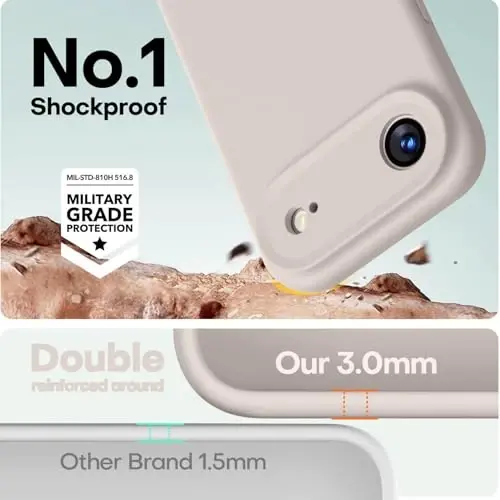 LOVE 3000 Designed for iPhone Air Case, Premium Silicone [Compatible with Magsafe][Soft Anti-Scratch Microfiber Lining] Shockproof Protective Phone Case for Men Women 6.5