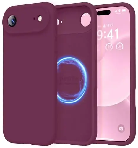 LOVE 3000 Designed for iPhone Air Case, Premium Silicone [Compatible with Magsafe][Soft Anti-Scratch Microfiber Lining] Shockproof Protective Phone Case for Men Women 6.5