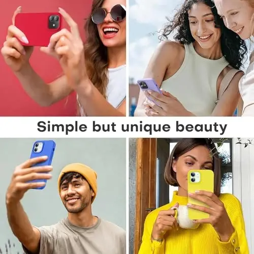 LOVE 3000 iPhone 12 Case/iPhone 12 Pro Case uchun mo'ljallangan, Premium silikon [Yumshoq chizishga qarshi mikrofiber astar] bilan zarbga chidamli himoya telefon qutisi erkaklar ayollar qizlar uchun 6.1