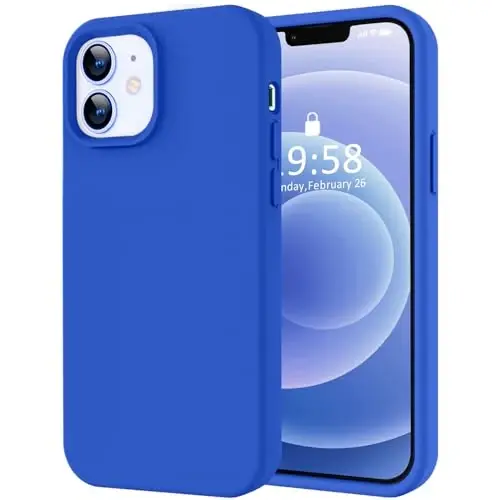 LOVE 3000 iPhone 12 Case/iPhone 12 Pro Case uchun mo'ljallangan, Premium silikon [Yumshoq chizishga qarshi mikrofiber astar] bilan zarbga chidamli himoya telefon qutisi erkaklar ayollar qizlar uchun 6.1