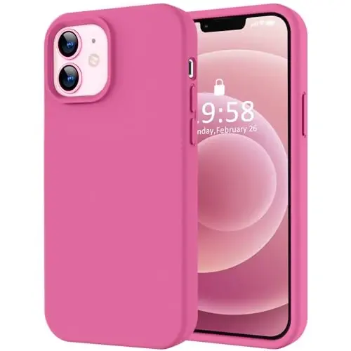 LOVE 3000 iPhone 12 Case/iPhone 12 Pro Case uchun mo'ljallangan, Premium Silikon [Yumshoq Tirnalishga Qarshi Mikrofiber Astar] Zarba o'tkazmaydigan Himoya Telefon Qutisi Erkaklar Ayollar Qizlar uchun 6.1