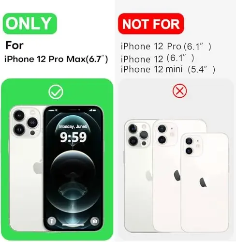 LOVE 3000 iPhone 12 Pro Max uchun mos keladi | Suyuq silikon qalinlashadi | Chizishga qarshi mikrofiber astar | iPhone 12 Pro Max ayollar qizlari uchun to'liq korpusli og'ir himoya qutisi, Lavanda kulrang - 6