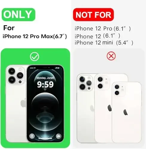 LOVE 3000 iPhone 12 Pro Max uchun mos keladigan telefon gʻilofi | Suyuq silikon qalinlashishi | Chizishga qarshi mikrofiber astar | iPhone 12 Pro Max ayollar qizlari uchun toʻliq korpusli ogʻir himoya gʻilofi, qizil - 6