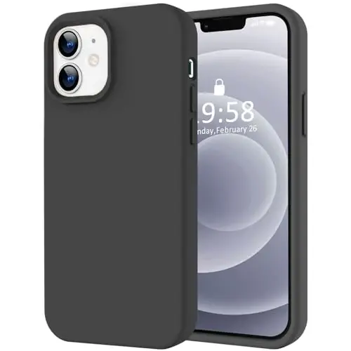LOVE 3000 iPhone 12/iPhone 12 Pro uchun g‘ilof, Premium silikon, [chizilishga qarshi yumshoq mikrofiber astarli] zarbga chidamli himoya g‘ilofi, erkaklar, ayollar va qizlar uchun 6,1