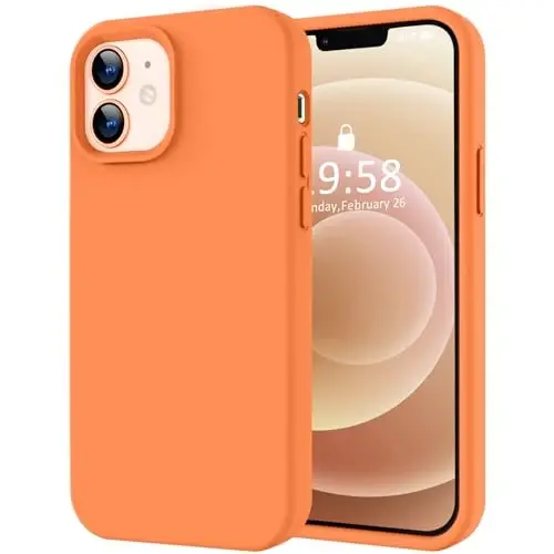 LOVE 3000 iPhone 12/iPhone 12 Pro uchun g‘ilof, Premium silikon [Yumshoq chizilishga qarshi mikrofiber astar] Zarba o‘tkazmaydigan himoya g‘ilofi erkaklar ayollar qizlar uchun 6.1