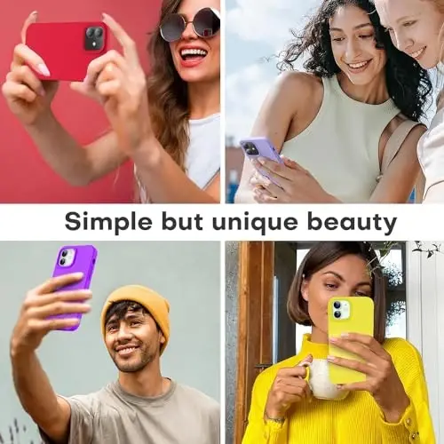 LOVE 3000 iPhone 12/iPhone 12 Pro uchun g'ilof, Premium silikon, [Yumshoq chizishga qarshi mikrofiber astar] Zarbadan himoya qiluvchi telefon g'ilofi erkaklar ayollar qizlar uchun 6.1