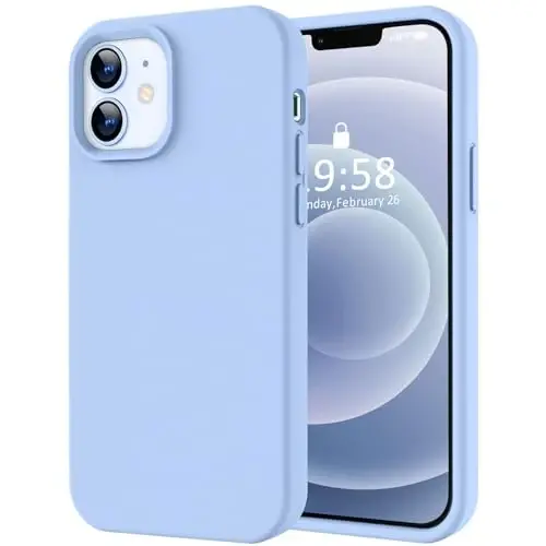LOVE 3000 iPhone 12/iPhone 12 Pro uchun g‘ilof, Premium silikon [Yumshoq chizishga qarshi mikrofiber astar] Zarbadan himoya qiluvchi telefon g‘ilofi erkaklar ayollar qizlar uchun 6.1
