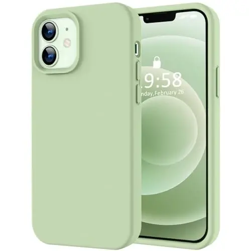 LOVE 3000 iPhone 12/iPhone 12 Pro uchun g‘ilof, Premium silikon, [Yumshoq tirnalishga qarshi mikrofiber astar] Zarba o‘tkazmaydigan himoya g‘ilofi, Erkaklar Ayollar Qizlar uchun 6.1