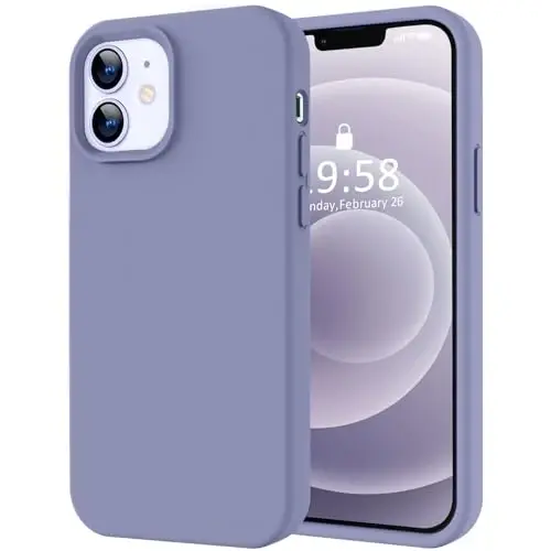 LOVE 3000 iPhone 12/iPhone 12 Pro uchun g‘ilof, Premium silikon, [Yumshoq tirnalishga qarshi mikrofiber astar] Zarbadan himoya qiluvchi telefon g‘ilofi, Erkaklar Ayollar Qizlar uchun 6.1