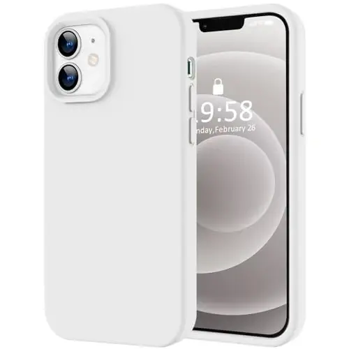 LOVE 3000 iPhone 12/iPhone 12 Pro uchun g‘ilof, Premium silikon [Yumshoq tirnalishga qarshi mikrofiber astar] Zarbadan himoya qiluvchi telefon g‘ilofi erkaklar ayollar qizlar uchun 6.1