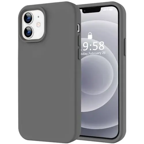 LOVE 3000 iPhone 12/iPhone 12 Pro uchun g‘ilof, Premium silikonli [yumshoq tirnalishga qarshi mikrofiber astarli] zarbaga chidamli telefon g‘ilofi, erkaklar, ayollar, qizlar uchun 6,1