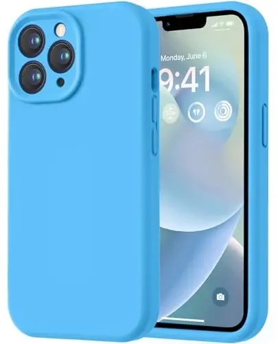 LOVE 3000 iPhone 13 Pro Max uchun g'ilof, Premium silikon, [Yumshoq chizishga qarshi mikrofiber astar] Zarbadan himoya qiluvchi telefon g'ilofi erkaklar ayollar qizlar uchun 6,7