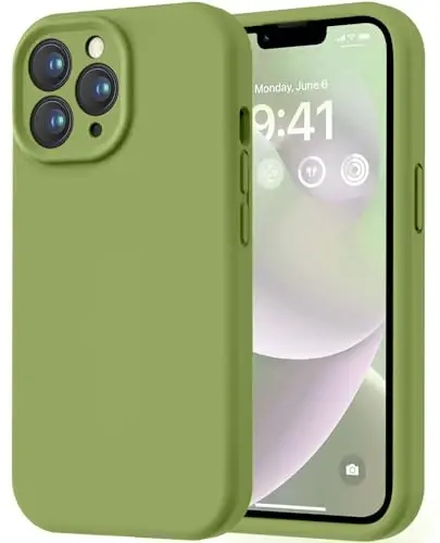 LOVE 3000 iPhone 13 Pro Max uchun mo'ljallangan g'ilof, Premium silikon [Yumshoq chizishga qarshi mikrofiber astar] Zarbadan himoya qiluvchi telefon g'ilofi erkaklar ayollar qizlar uchun 6,7