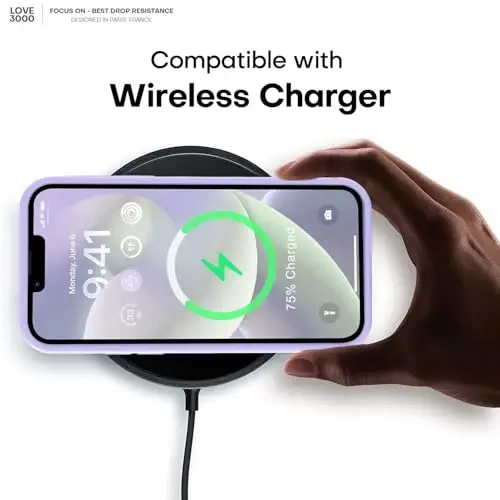 LOVE 3000 iPhone 13 Pro Max uchun mo'ljallangan g'ilof, Premium silikon [Yumshoq chizishga qarshi mikrofiber astar] Zarbalarga chidamli himoya telefon g'ilofi erkaklar ayollar qizlar uchun 6,7