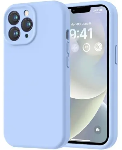 LOVE 3000 iPhone 13 Pro Max uchun mo'ljallangan g'ilof, Premium silikon, [Yumshoq tirnalishga qarshi mikrofiber astar] Zarba o'tkazmaydigan himoya telefon g'ilofi erkaklar ayollar qizlar uchun 6,7