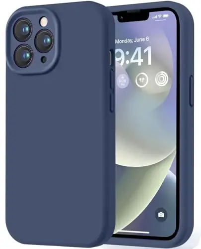 LOVE 3000 iPhone 13 Pro Max uchun mo'ljallangan g'ilof, Premium silikon [Yumshoq tirnalishga qarshi mikrofiber astar] Zarba o'tkazmaydigan himoya telefon g'ilofi erkaklar ayollar qizlar uchun 6,7