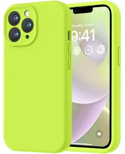 LOVE 3000 iPhone 13 Pro Max uchun mo'ljallangan g'ilof, Premium silikon [Yumshoq tirnalishga qarshi mikrofiber astar] Zarbadan himoya qiluvchi telefon g'ilofi erkaklar ayollar qizlar uchun 6,7