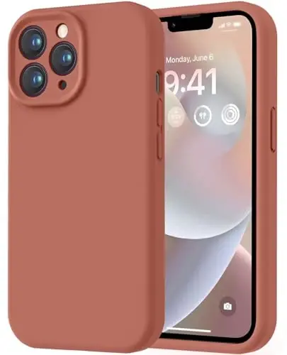 LOVE 3000 iPhone 13 Pro Max uchun mo'ljallangan g'ilof, Premium silikon, [Yumshoq tirnalishga qarshi mikrofiber astar] Zarbadan himoya qiluvchi telefon g'ilofi erkaklar ayollar qizlar uchun 6,7