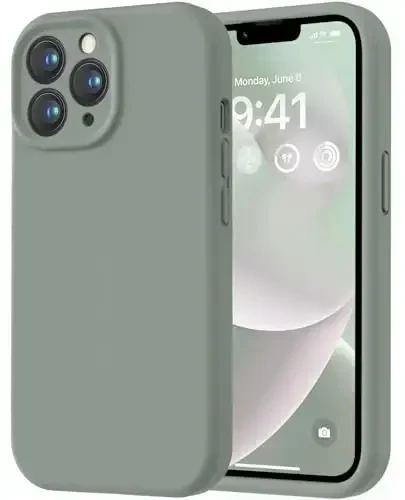 LOVE 3000 iPhone 13 Pro Max uchun mo'ljallangan g'ilof, Premium silikon [Yumshoq tirnalishga qarshi mikrofiber astar] Zarbadan himoya qiluvchi telefon g'ilofi erkaklar ayollar qizlar uchun 6,7