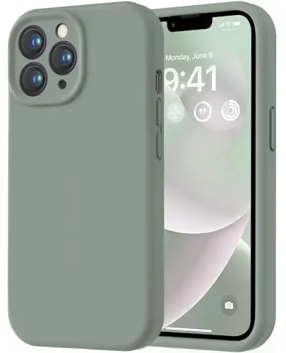 LOVE 3000 iPhone 13 Pro Max uchun mo'ljallangan g'ilof, Premium silikon [Yumshoq tirnalishga qarshi mikrofiber astar] Zarbadan himoya qiluvchi telefon g'ilofi erkaklar ayollar qizlar uchun 6,7