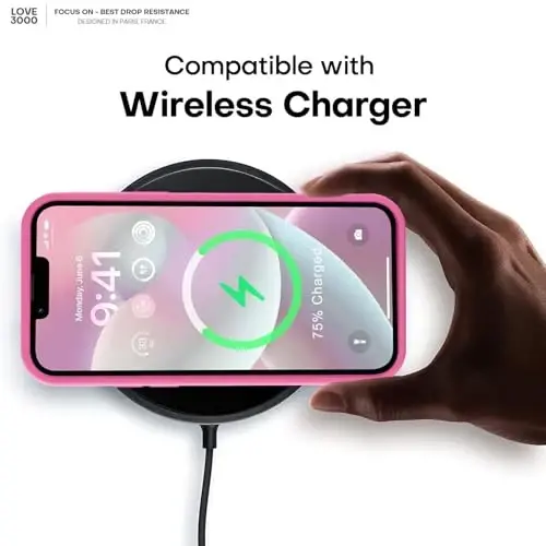 LOVE 3000 iPhone 13 Pro Max uchun mo'ljallangan g'ilof, Premium silikon [Yumshoq tirnalishga qarshi mikrofiber astar] Zarbadan himoya qiluvchi telefon g'ilofi erkaklar ayollar qizlar uchun 6,7