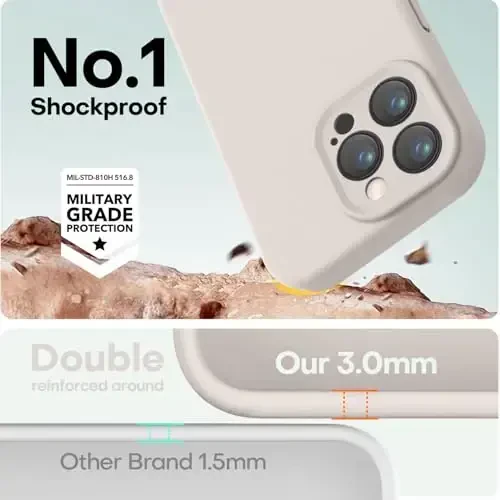 LOVE 3000 iPhone 13 Pro Max uchun mo'ljallangan g'ilof, Premium silikon [Yumshoq tirnalishga qarshi mikrofiber astar] zarbga chidamli himoya telefon g'ilofi erkaklar ayollar qizlar 6,7