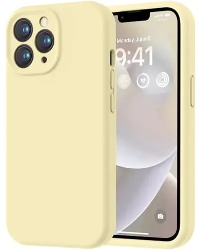 LOVE 3000 iPhone 13 Pro Max uchun mo'ljallangan g'ilof, [Yumshoq tirnalishga qarshi mikrofiber astarli] Premium silikon, erkaklar, ayollar va qizlar uchun zarbaga chidamli himoya telefon g'ilofi 6,7