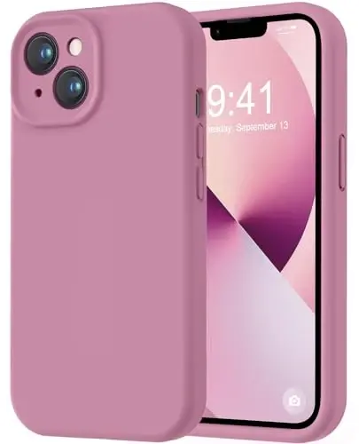 LOVE 3000 iPhone 13 uchun mo'ljallangan g'ilof, [Kamera himoyasi] bilan Premium silikon [Yumshoq chizishga qarshi mikrofiber astar] iPhone 13 ayollar erkaklar qizlar uchun zarbaga chidamli himoya g'ilofi 6.1