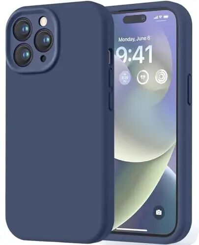 LOVE 3000 Designed for iPhone 14 Pro Max Case, Premium Silicone with [Soft Anti-Scratch Microfiber Lining] Shockproof Protective Phone Case for Men Women Girls 6.7