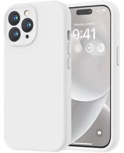 LOVE 3000 iPhone 14 Pro Max uchun mo'ljallangan g'ilof, premium silikon [Yumshoq chizishga qarshi mikrofiber astar] zarbaga chidamli himoya telefon g'ilofi erkaklar ayollar qizlar uchun 6,7