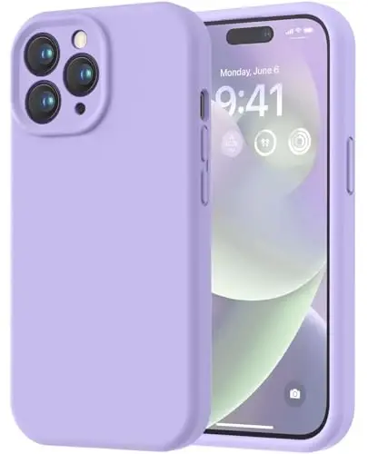 LOVE 3000 iPhone 14 Pro Max uchun mo'ljallangan g'ilof, Premium silikon [Yumshoq tirnalishga qarshi mikrofiber astar] Zarba o'tkazmaydigan himoya telefon g'ilofi erkaklar ayollar qizlar uchun 6,7