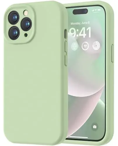 LOVE 3000 iPhone 14 Pro Max uchun mo'ljallangan g'ilof, premium silikon, [yumshoq tirnalishga qarshi mikrofiber astar] zarbaga chidamli himoya g'ilofi erkaklar ayollar qizlar 6.7