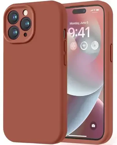 LOVE 3000 iPhone 14 Pro Max uchun mo'ljallangan g'ilof, Premium silikon, [Yumshoq tirnalishga qarshi mikrofiber astar] Zarbalarga chidamli himoya telefon g'ilofi erkaklar ayollar qizlar uchun 6.7