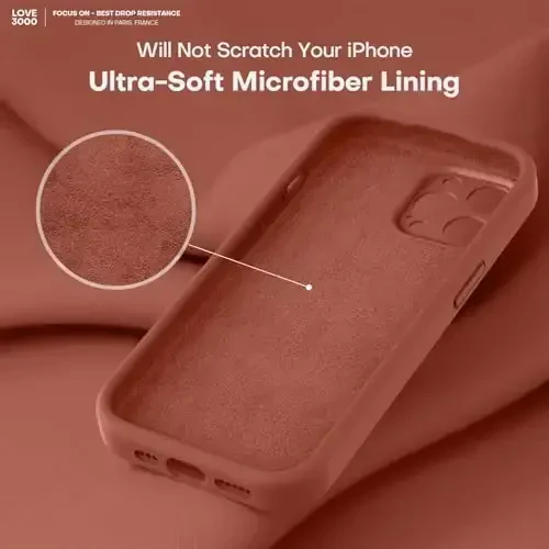 LOVE 3000 iPhone 14 Pro Max uchun mo'ljallangan g'ilof, Premium silikon, [Yumshoq tirnalishga qarshi mikrofiber astar] Zarbalarga chidamli himoya telefon g'ilofi erkaklar ayollar qizlar uchun 6.7