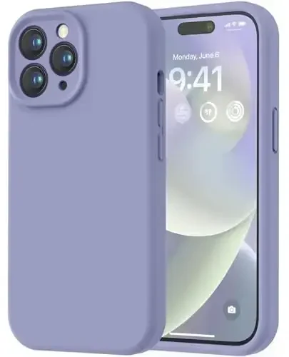 LOVE 3000 iPhone 14 Pro Max uchun mo'ljallangan g'ilof, Premium silikon [Yumshoq tirnalishga qarshi mikrofiber astar] Zarbalarga chidamli himoya telefon g'ilofi erkaklar ayollar qizlar uchun 6,7