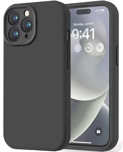 LOVE 3000 iPhone 14 Pro Max uchun mo'ljallangan g'ilof, [Yumshoq tirnalishga qarshi mikrofiber qoplamali] Premium silikon zarbga chidamli himoya telefon g'ilofi erkaklar ayollar qizlar uchun 6,7